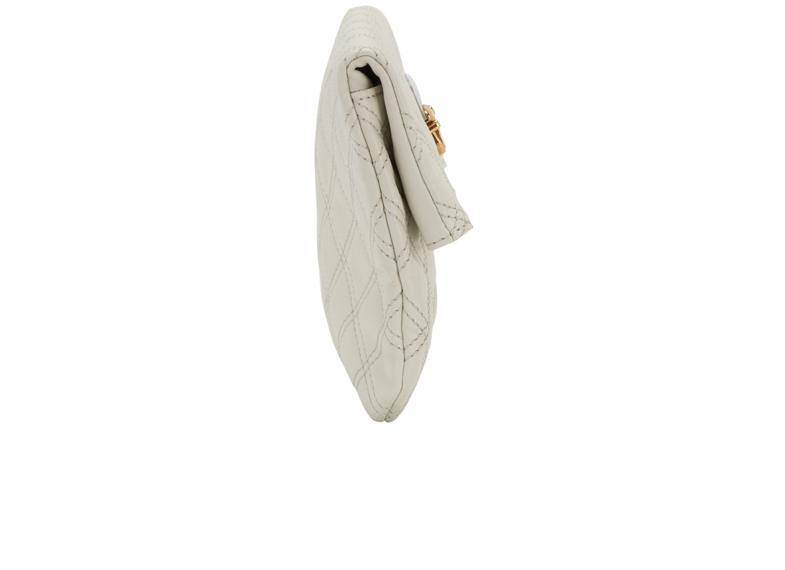 Envelope Clutch, &pound;70, Handbags, White, Leather, Side view